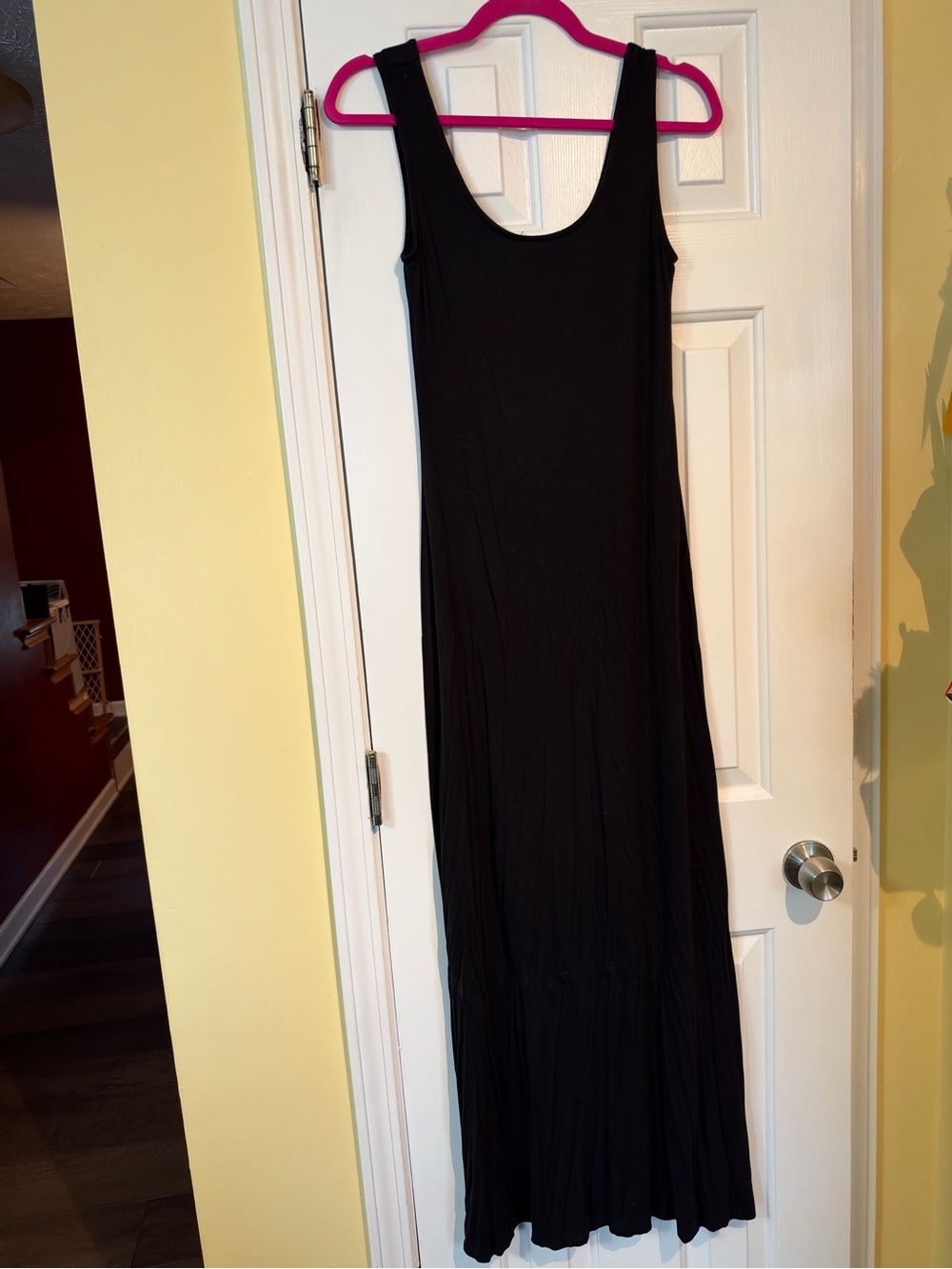Merona Black Sleeveless Scoop Neck Maxi Dress